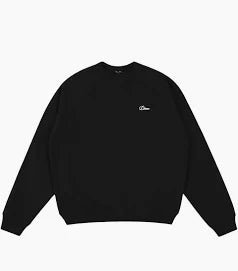 Dime Cursive Small Logo Crewneck - Black - Switch Skate & Snow