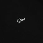 Dime Cursive Small Logo Hoodie - Black - Switch Skate & Snow