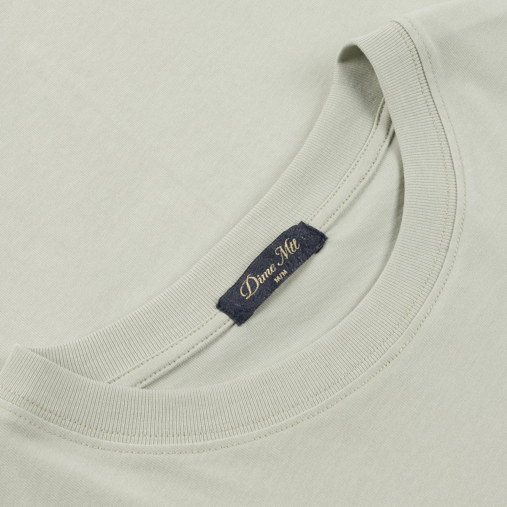 Dime Cursive Small Logo T-Shirt - Charcoal Moss - Switch Skate & Snow