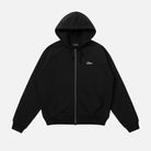 Dime Cursive Small Logo Zip Hoodie - Black - Switch Skate & Snow
