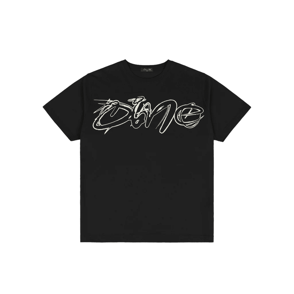 Dime Fine Lines T-Shirt - Black - Switch Skate & Snow