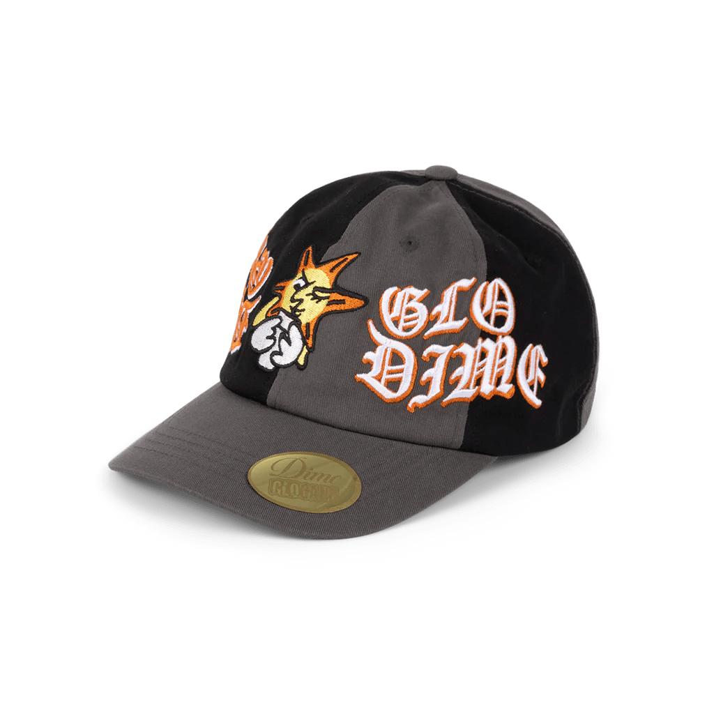 Dime Glo Low Pro Cap - Black/Charcoal - Switch Skate & Snow