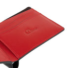 Dime Leather Bi - fold Wallet - Black/Cherry - Switch Skate & Snow