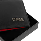 Dime Leather Bi - fold Wallet - Black/Cherry - Switch Skate & Snow
