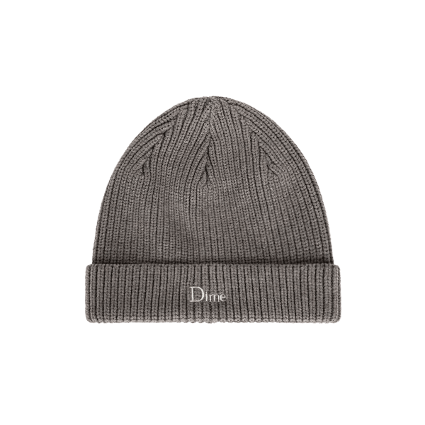 Dime Rib Fold Beanie - Dark Grey - Switch Skate & Snow
