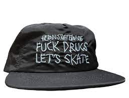 Heroin - Fuck Drugs Snapback Hat - Black