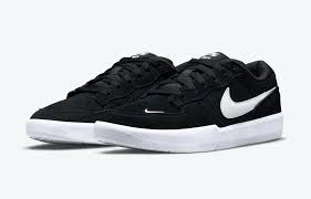 Nike SB Force 58 Shoes - Black/White-Black