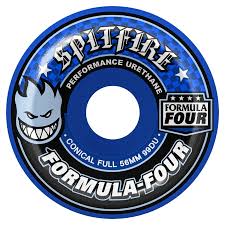 Spitfire Formula Four Conical Full Wheels - 56mm 99D - Blue
