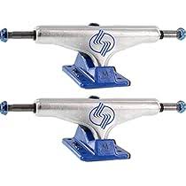 Silver M-Class Hollow Trucks - 8.25 - Polished Blue