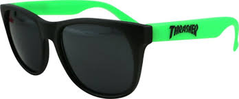 Thrasher Logo Sunglasses - Green