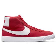 Nike SB Zoom Blazer Mid Shoes - University Red/White-White