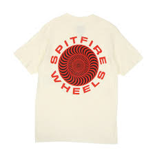 Spitfire Classic'87 Swirl Fill T-Shirt - Cream/Red/Black