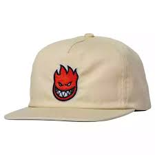 Spitfire Bighead Fill Snapback Hat - Natural/Red