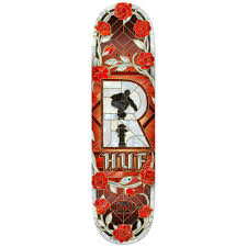 Real Skateboards Huf Cathedral 8.5 Skateboard Deck – Graphic Top & Bottom