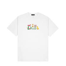 Dime Classic Cross Stich T-Shirt - White