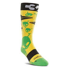 ThirtyTwo TM Merino Socks Yellow – full length view