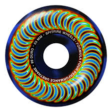 Spitfire F4 Radioactive Black/Blue Swirl Classic Wheels - 53mm 99D