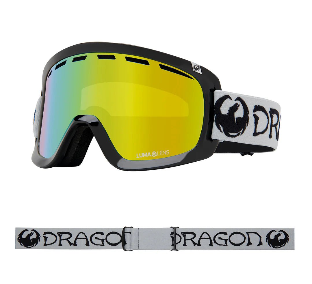 Dragon 2026 D1 OTG Goggle - Classic Grey/LLGold Ion +LTRose - Switch Skate & Snow