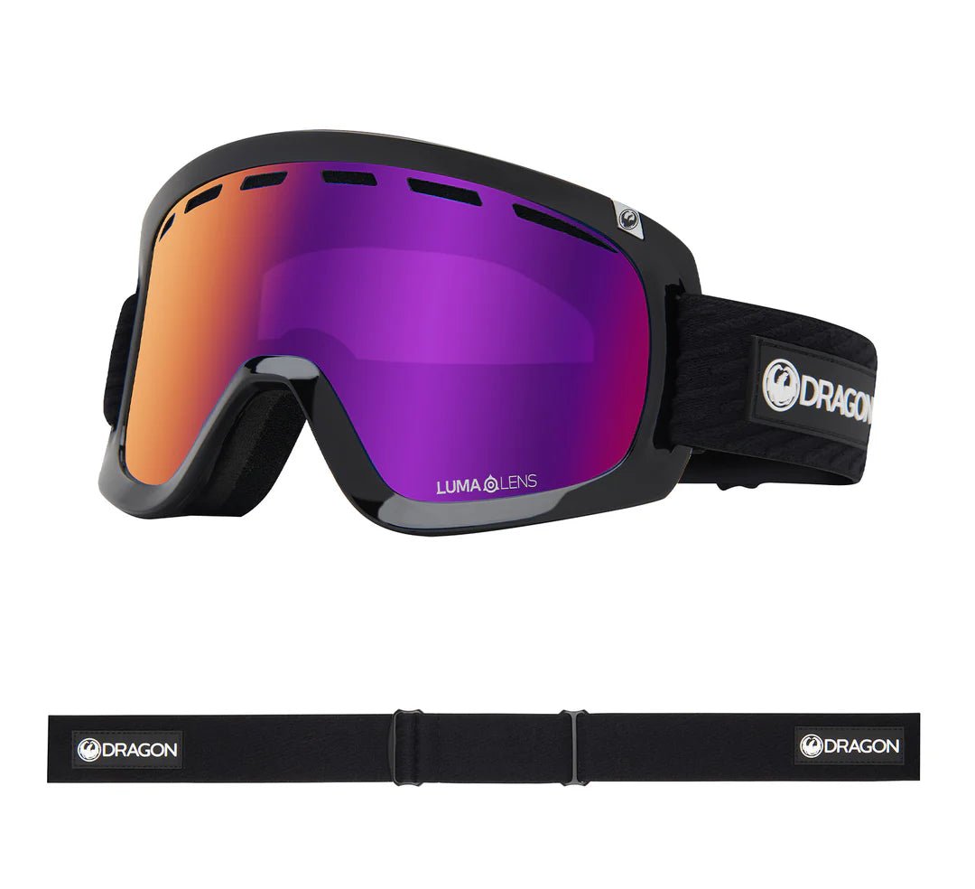 Dragon 2026 D1 OTG Goggle - Icon Purple/LL Purple Ion + Amber - Switch Skate & Snow