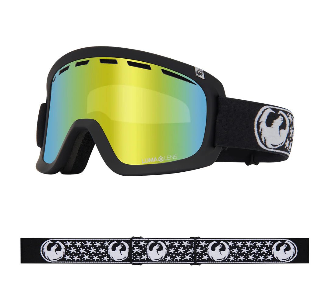 Dragon 2026 D1 OTG Goggle - Mikkel 25/LL Gold Ion + LL Amber - Switch Skate & Snow