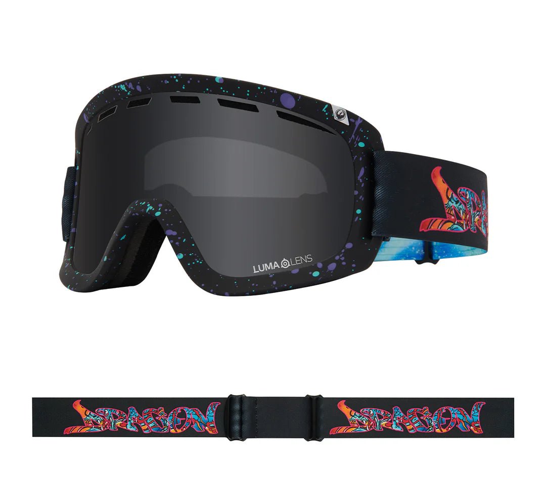 Dragon 2026 D1 OTG Goggle - Rattlecan/LL Dark Smoke + LL Flash Blue - Switch Skate & Snow