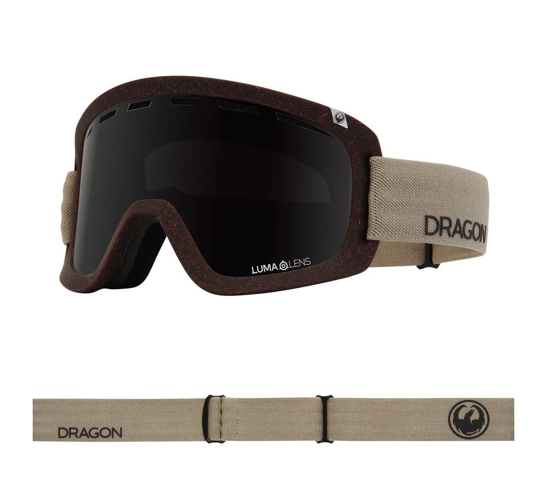 Dragon 2026 D1 OTG Goggle - Raw Light/LL Midnight + LL Amber - Switch Skate & Snow