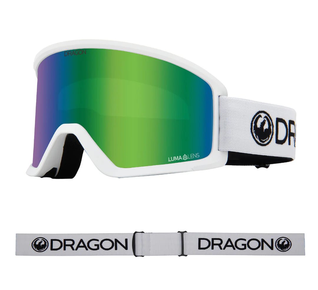 Dragon 2026 DX3 OTG Goggle - White/LL Green Ion - Switch Skate & Snow