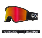 Dragon 2026 DXT OTG 2 Goggle - Black/LL Red Ion - Switch Skate & Snow