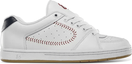 Es Accel Shoes - White/Blue - Red - Switch Skate & Snow