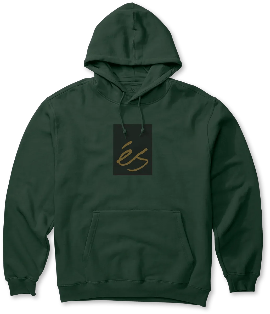 Es Main Block Fleece Hoodie - Hunter Green - Switch Skate & Snow