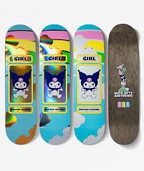 Girl Geering Hello Kitty Rainbow Deck - 8.0 - Switch Skate & Snow