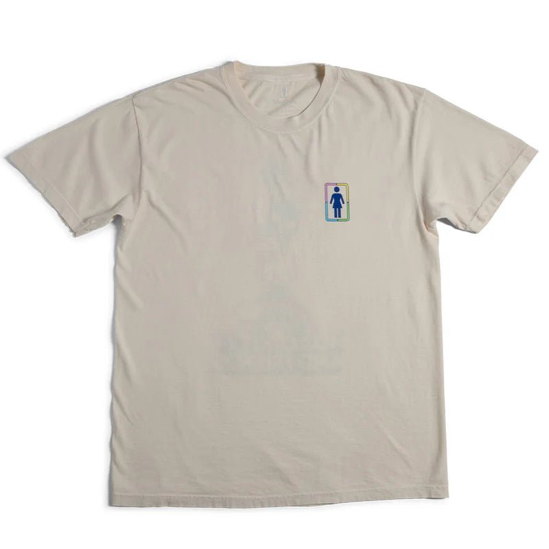 Girl Rainbow Stacked T-Shirt - Cream - Switch Skate & Snow