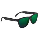 Glassy Deric Polarized Glasses - Matte Black/Green Mirror - Switch Skate & Snow