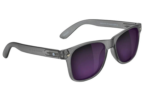 Glassy Leonard - Matte Transparent Dark Grey/Purple Mirror