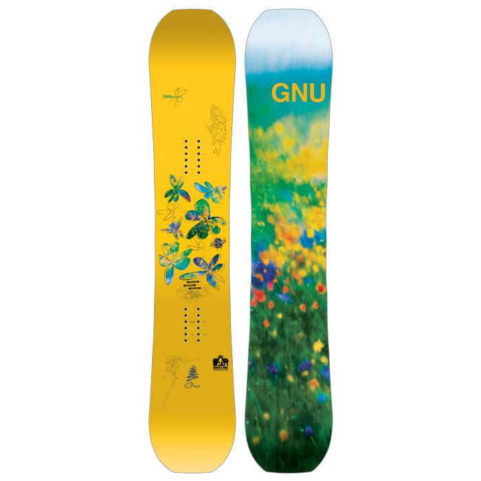 GNU 2026 Gloss C Snowboard - 144cm - Switch Skate & Snow