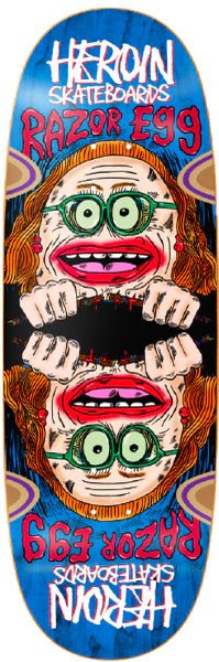 Heroin Auntie Razoregg Deck - 9.75 - Switch Skate & Snow
