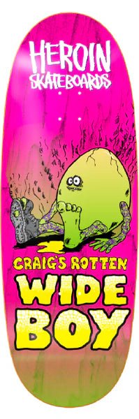Heroin Craig Question Rotten Wide Boy Deck - 10.75 *Stains Vary* - Switch Skate & Snow
