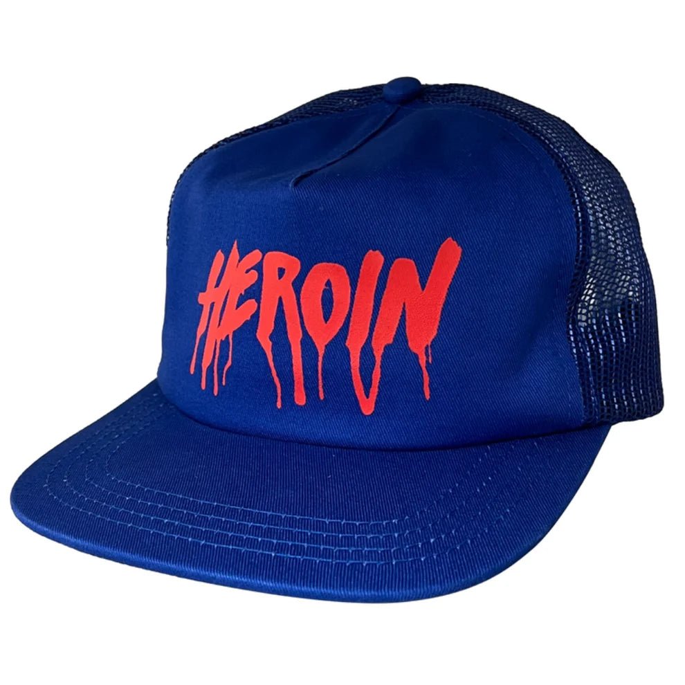 Heroin - Drip Trucker Hat - Royal - Switch Skate & Snow