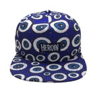 Heroin - Eyes Snapback Hat - Blue - Switch Skate & Snow