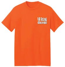Heroin Hills Have Eggs T-Shirt - Orange - Switch Skate & Snow