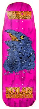 Heroin Nolan Houghton Crow Deck - 9.9 *Assorted Stains* - Switch Skate & Snow