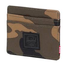 Herschel Charlie Cardholder Wallet - Woodland Camo/Black - Switch Skate & Snow