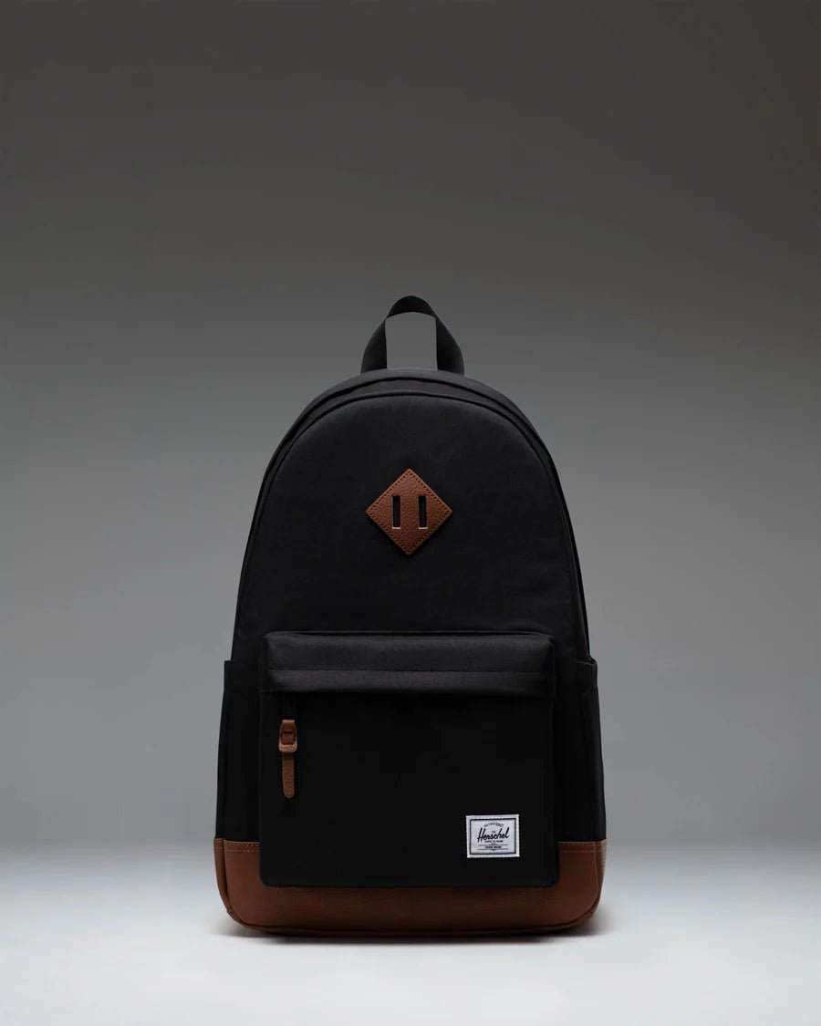 Herschel Heritage Backpack - Black/Tan - Switch Skate & Snow