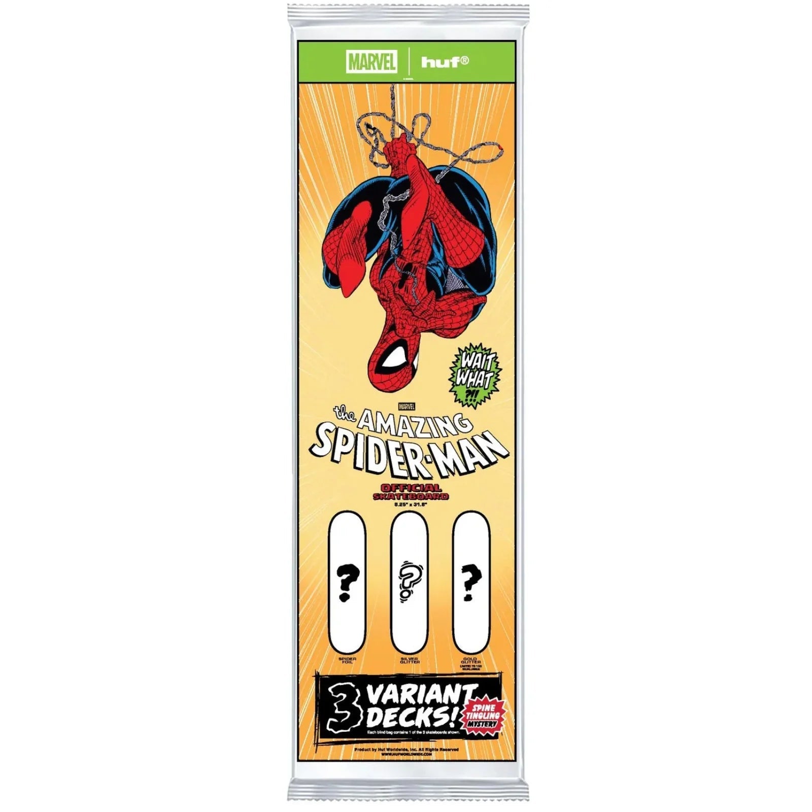HUF Spiderman 321 Blind Bag Deck - 8.25 - Switch Skate & Snow