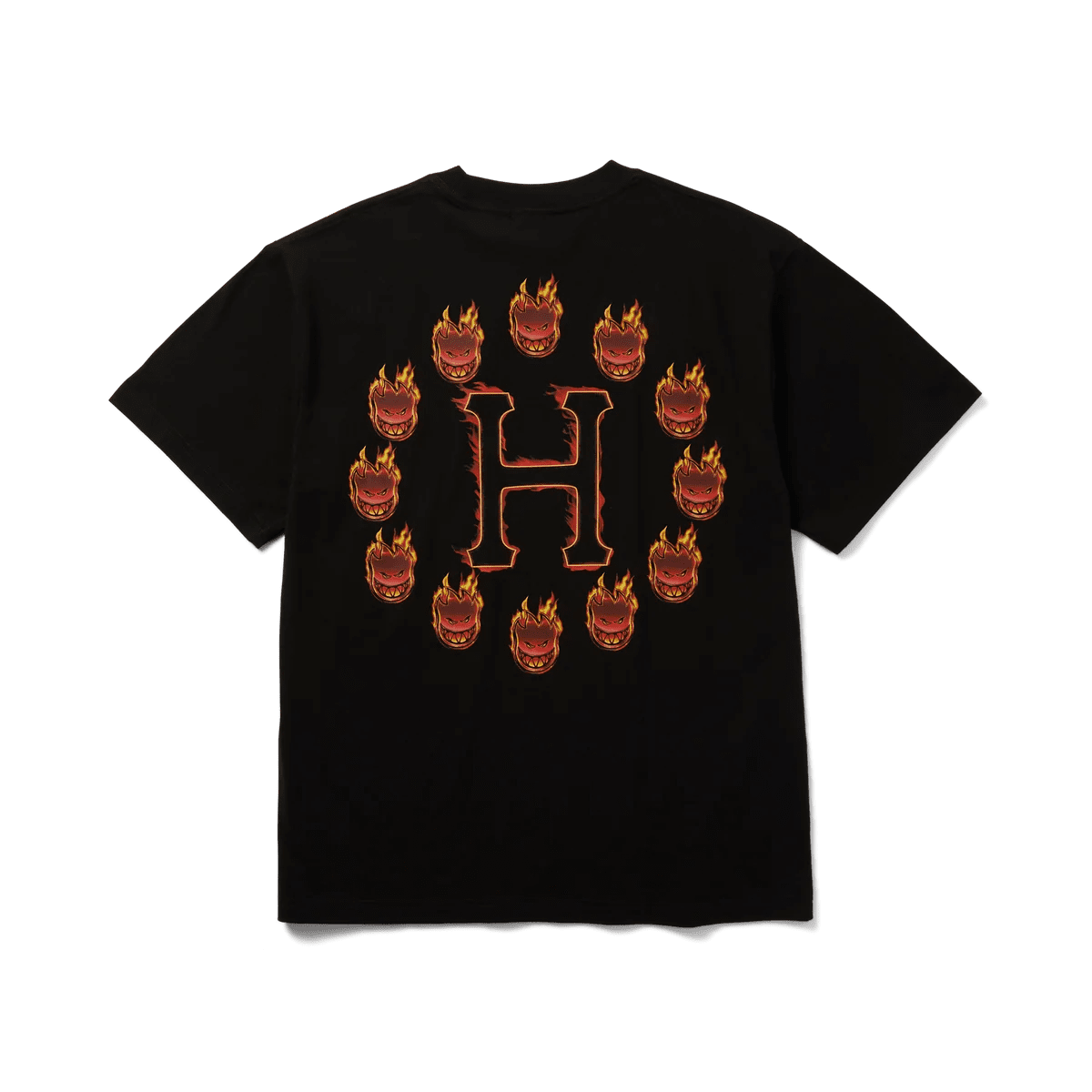 HUF X Spitfire Flame Galaxies T-Shirt - Black - Switch Skate & Snow