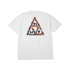 HUF X Spitfire Sticker Triple Triangle T-Shirt - White - Switch Skate & Snow