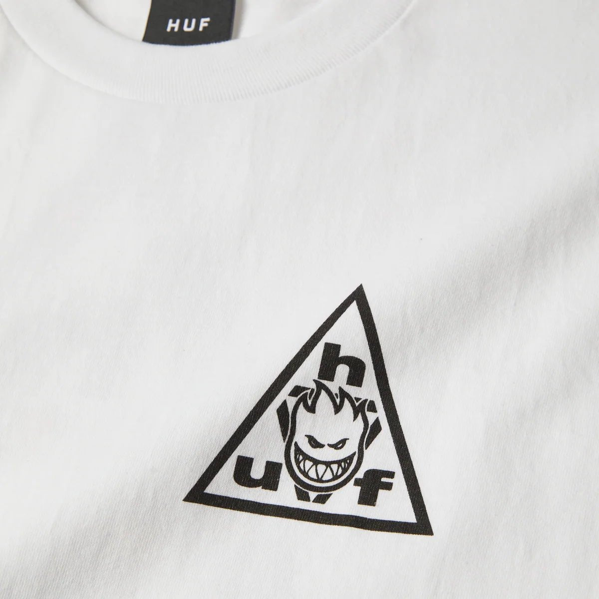 HUF X Spitfire Sticker Triple Triangle T-Shirt - White - Switch Skate & Snow