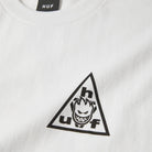HUF X Spitfire Sticker Triple Triangle T-Shirt - White - Switch Skate & Snow