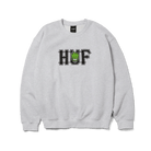 HUF X Spitfire Union Crewneck - Heather Grey - Switch Skate & Snow
