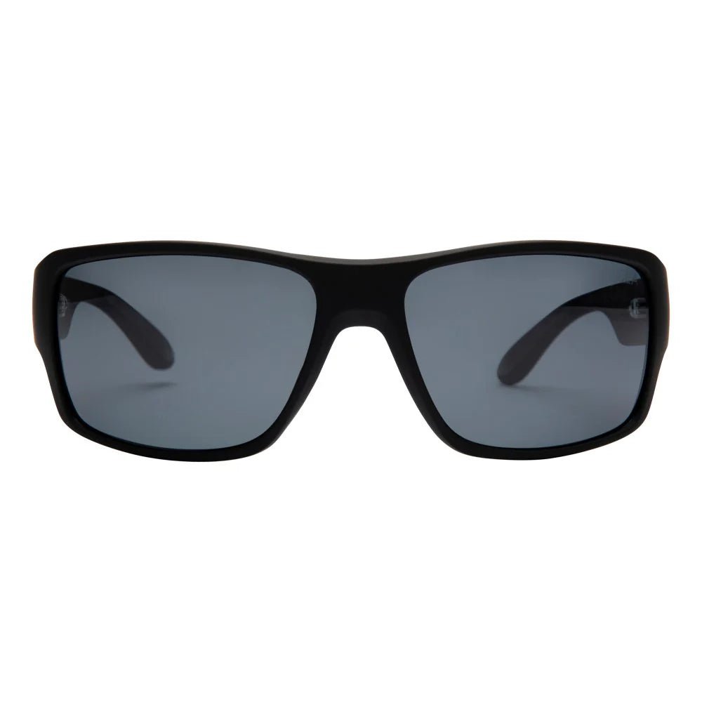 I - Sea Free Bird Rubber Soft Touch Polarized Sunglasses - Black/Smoke Mirror - Switch Skate & Snow